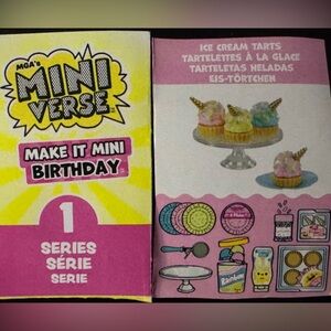 Ice cream tarts unicorn birthday 
Miniverse make it mini bday party celebration